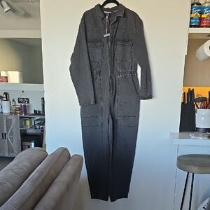 Universal Thread Charcoal Denim Jumpsuit